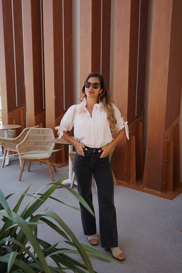 Brune soft pink mini blouse