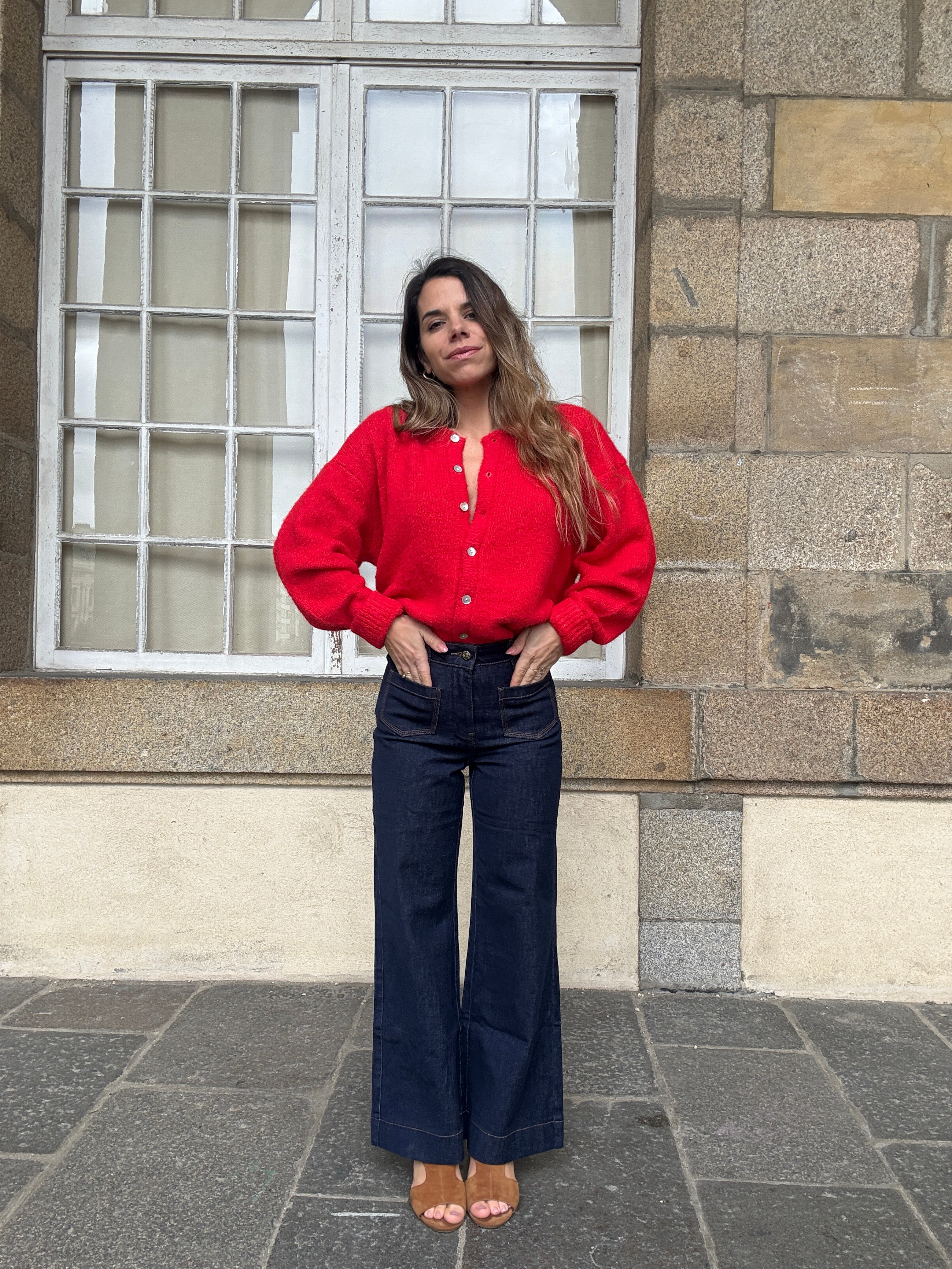 Cárdigan Charlie Rojo