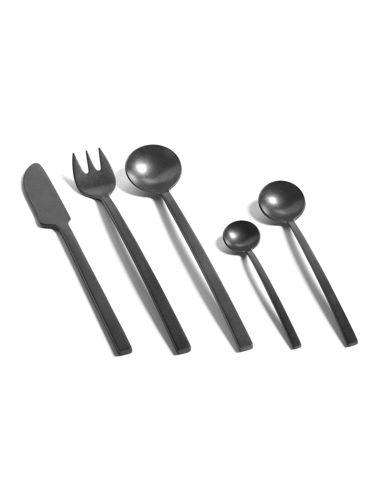 Lot De 6 Cuillères Dessert Black Stone La Mère - By Marie Michielssen