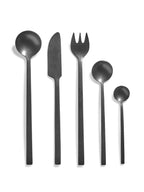Lot De 6 Cuillères Dessert Black Stone La Mère - By Marie Michielssen