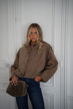 Veste Suédée Delfine - Taupe