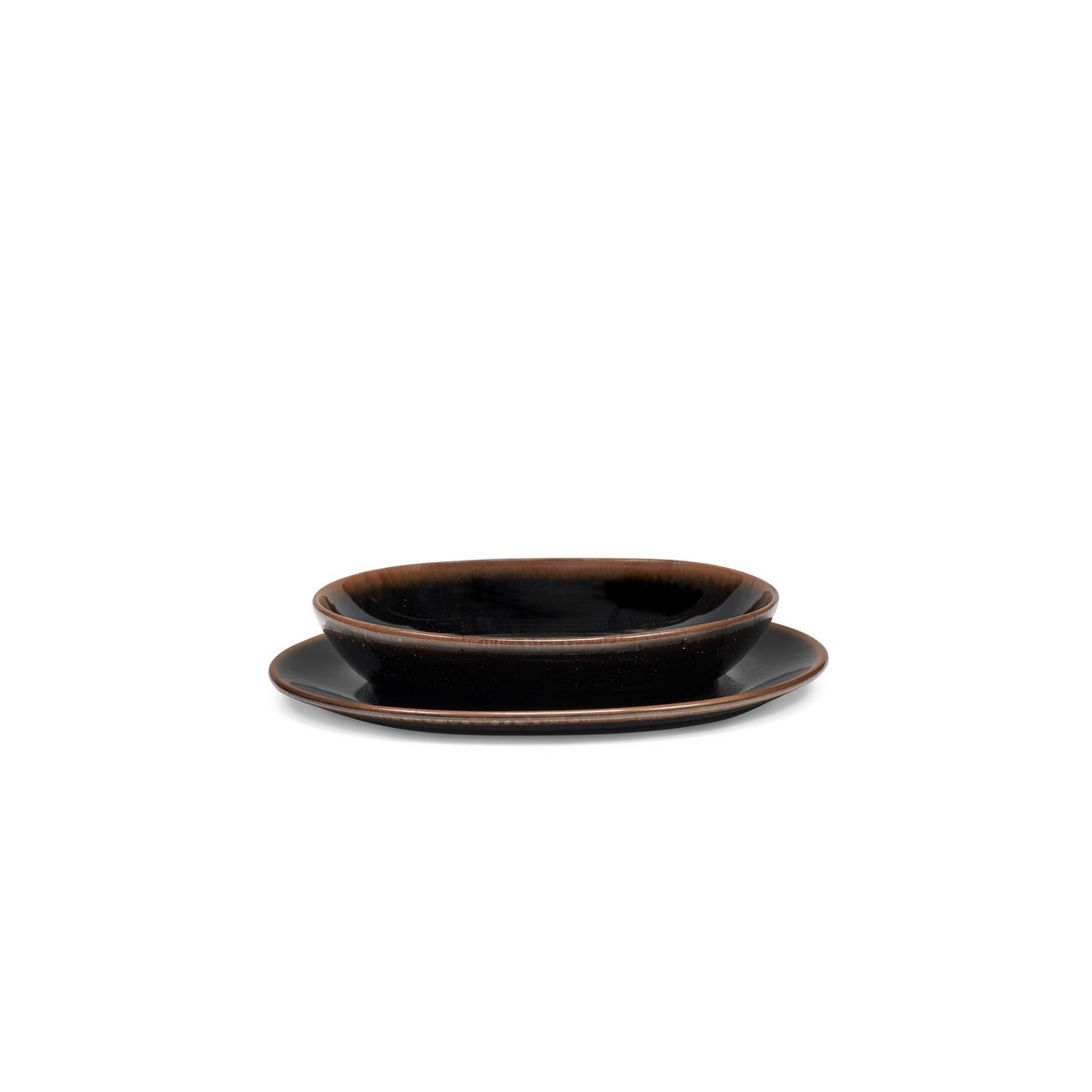 Out Of Lines - 2 Deep Plates M - Black Brown - Uncharted