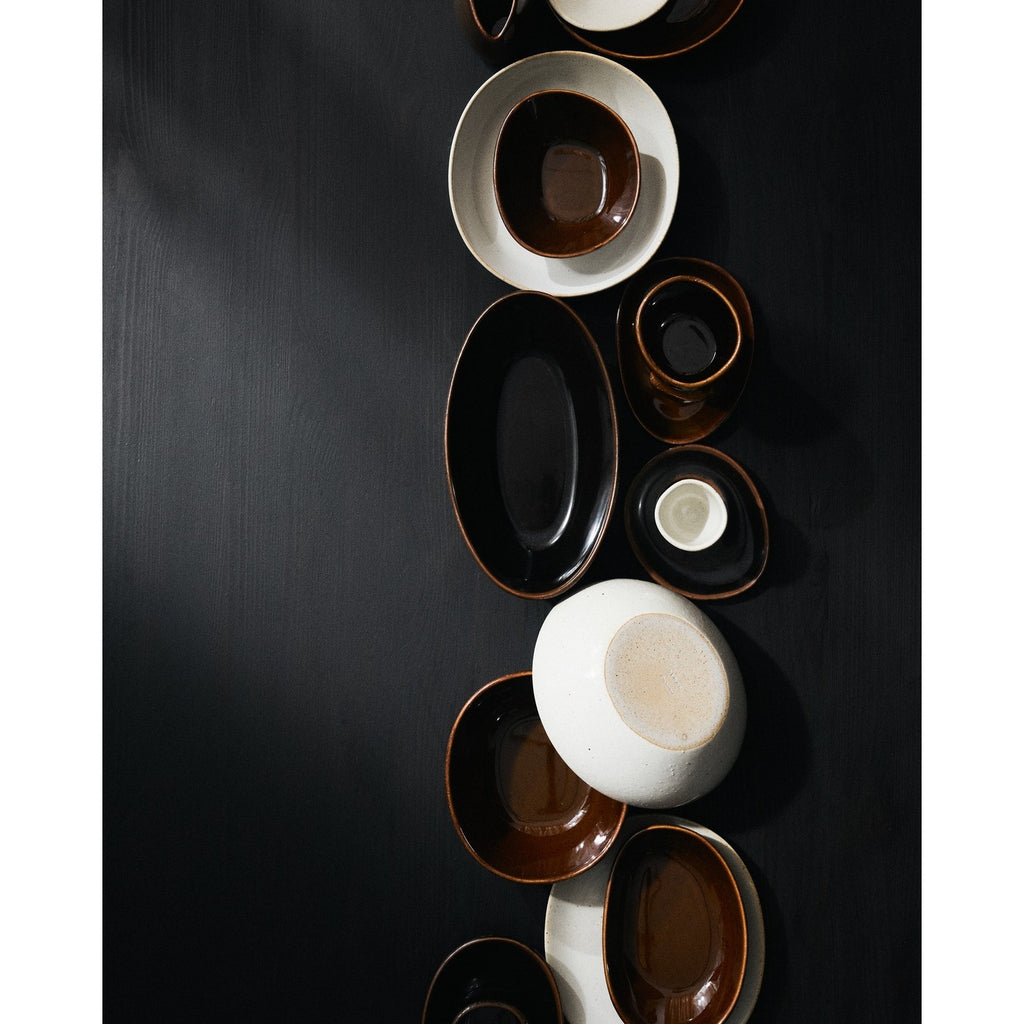 Out Of Lines - Serving Bowl - Black Brown - Uncharted