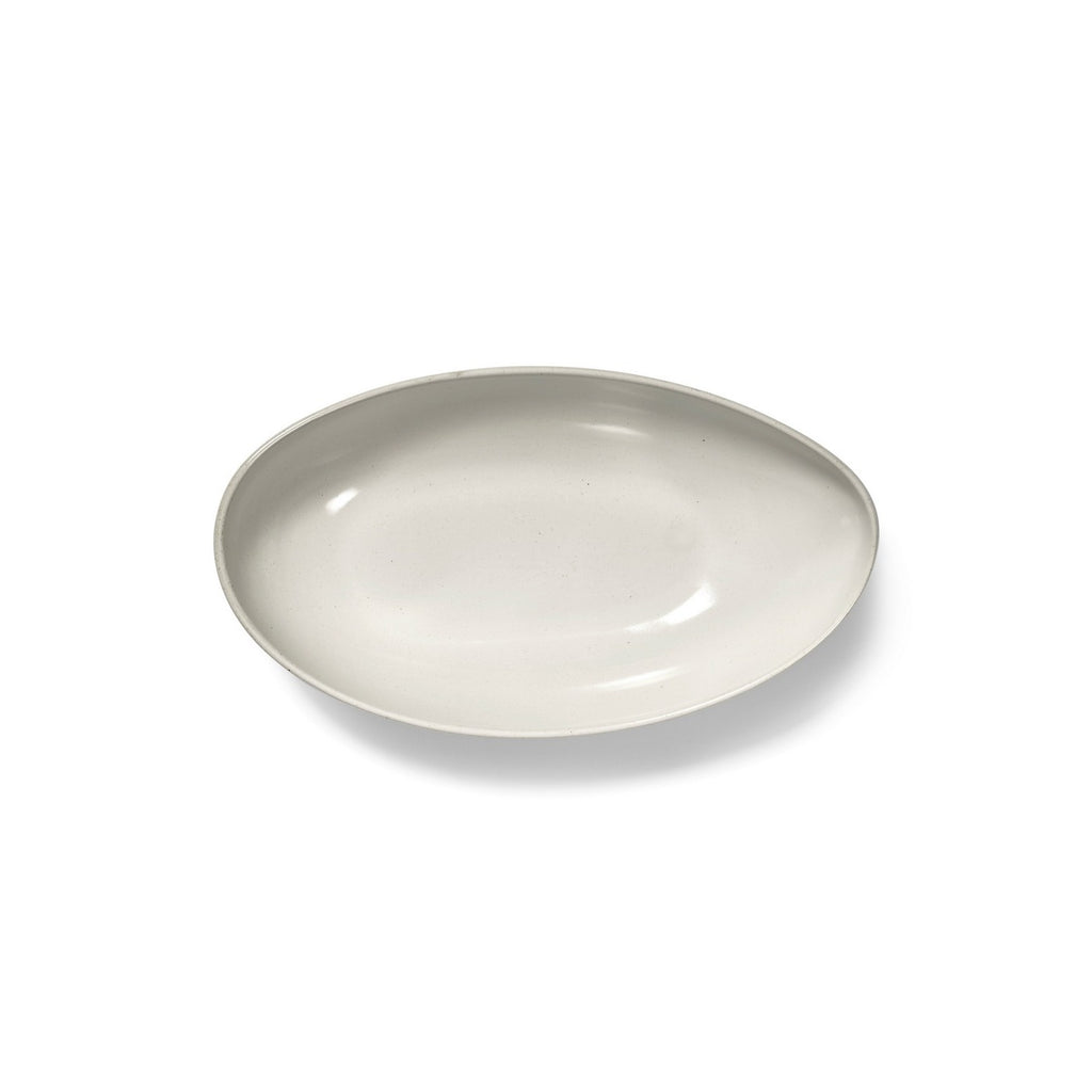 Out Of Lines - Oval Serving Bowl - Off White - Uncharted