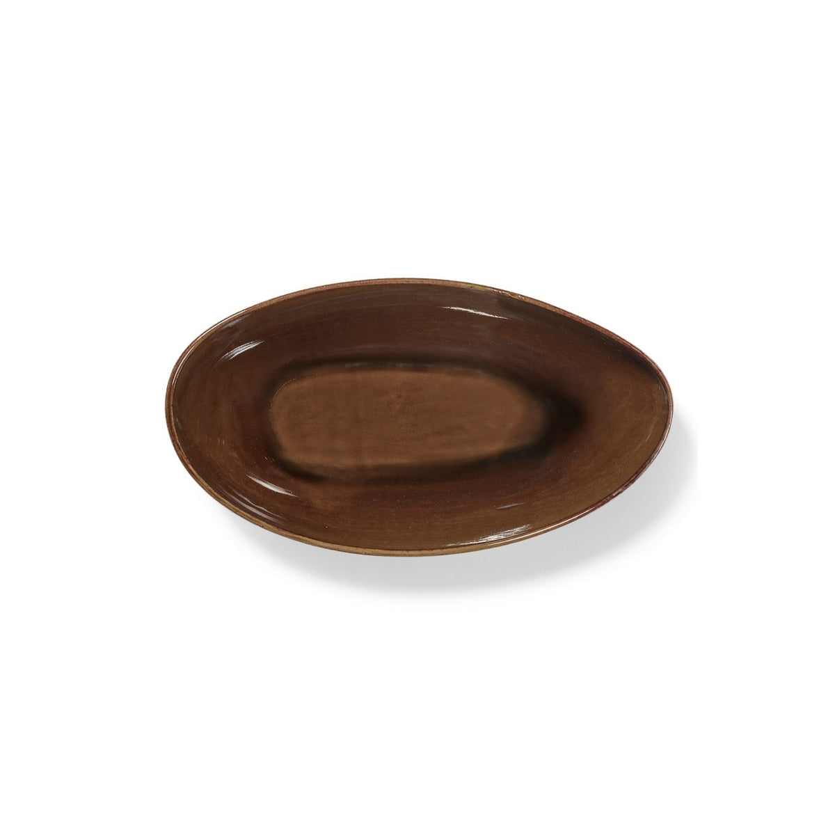 Out Of Lines - Oval Serving Bowl - Ocher - Uncharted