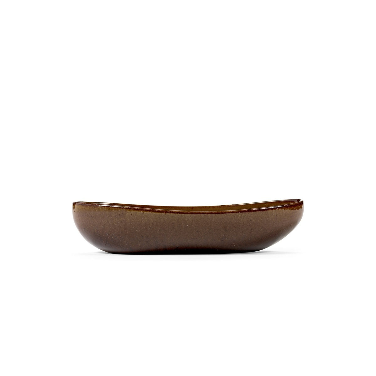 Out Of Lines - Oval Serving Bowl - Ocher - Uncharted