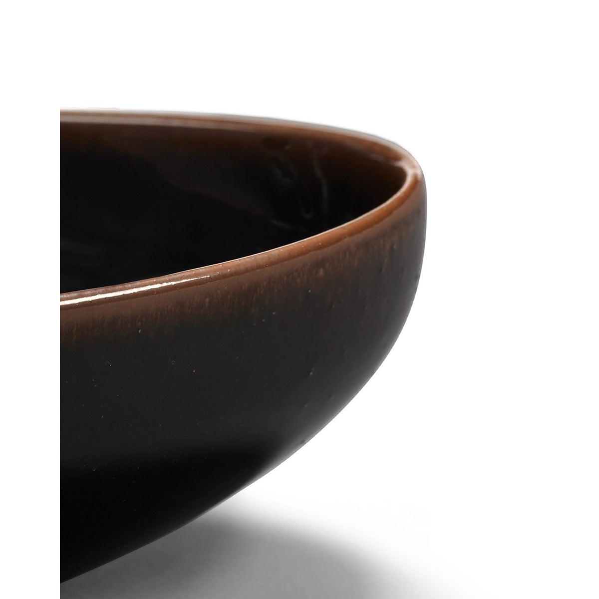 Out Of Lines - Oval Serving Bowl - Black Brown - Uncharted