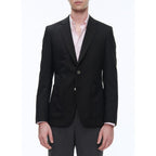 Fursac - Blazer En Toile De Laine Biologique - Noir