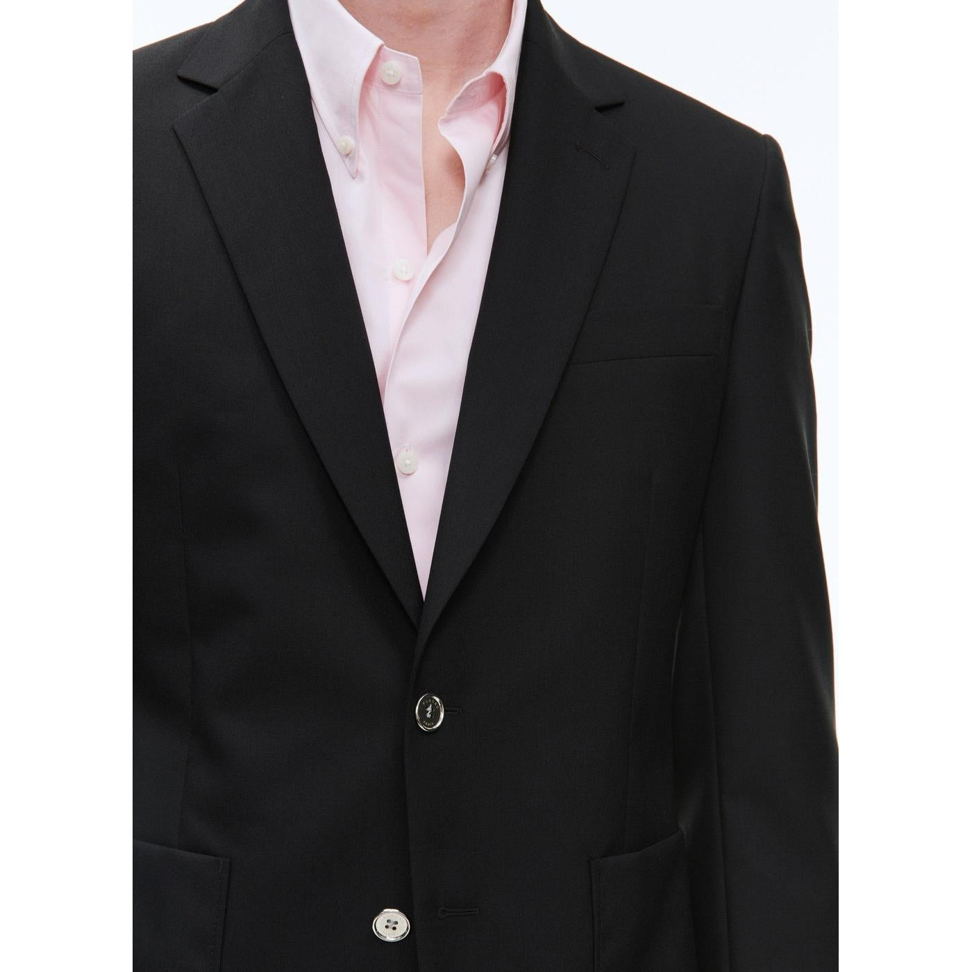 Fursac - Blazer En Toile De Laine Biologique - Noir