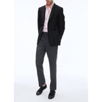 Fursac - Blazer En Toile De Laine Biologique - Noir