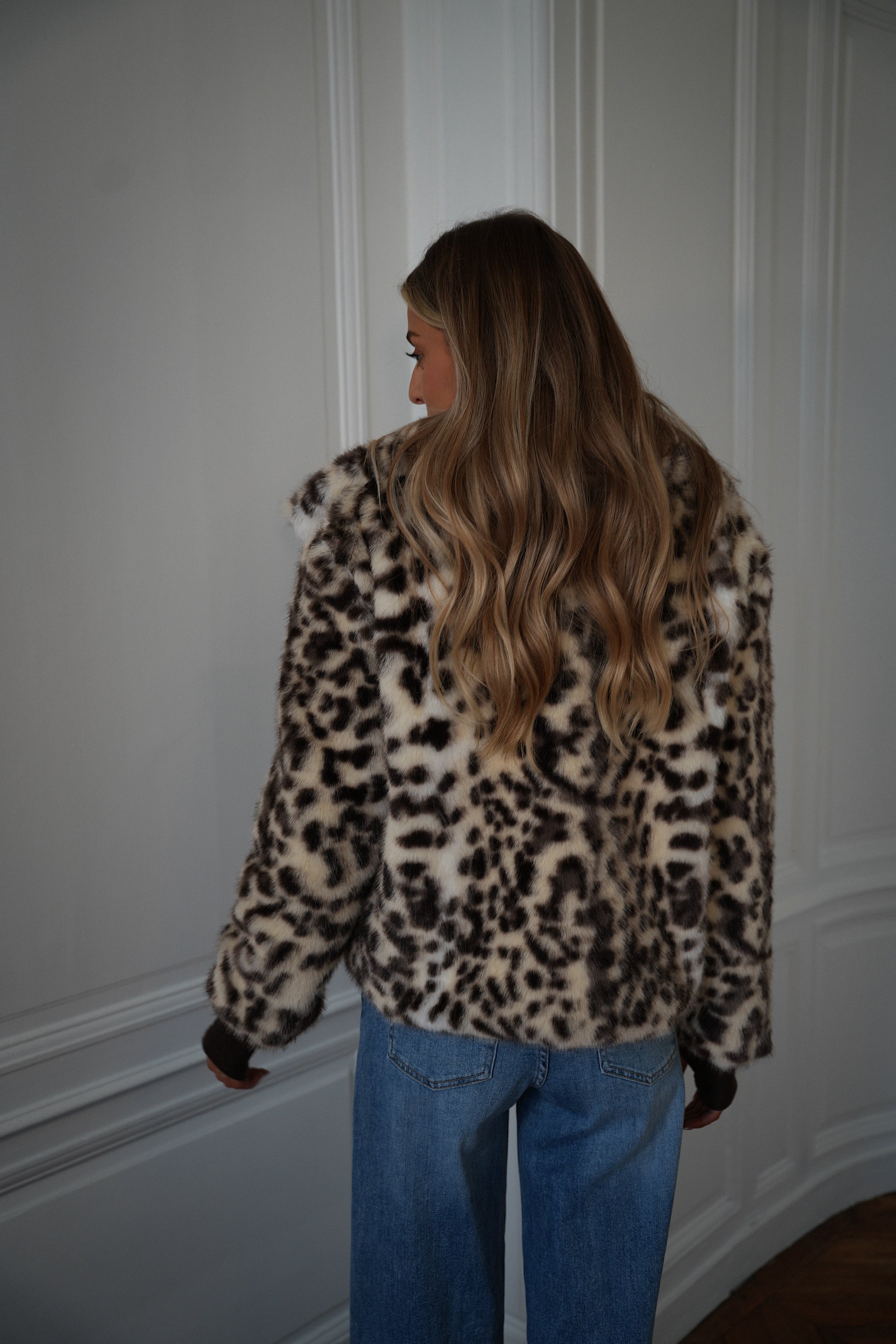 Manteau Fourrure Jina - Léopard