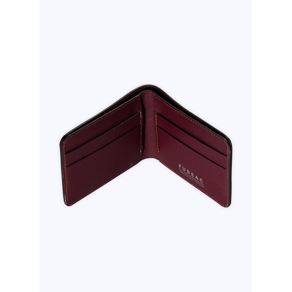 Fursac - Smooth Leather Wallet In Burgundy - Burgundy