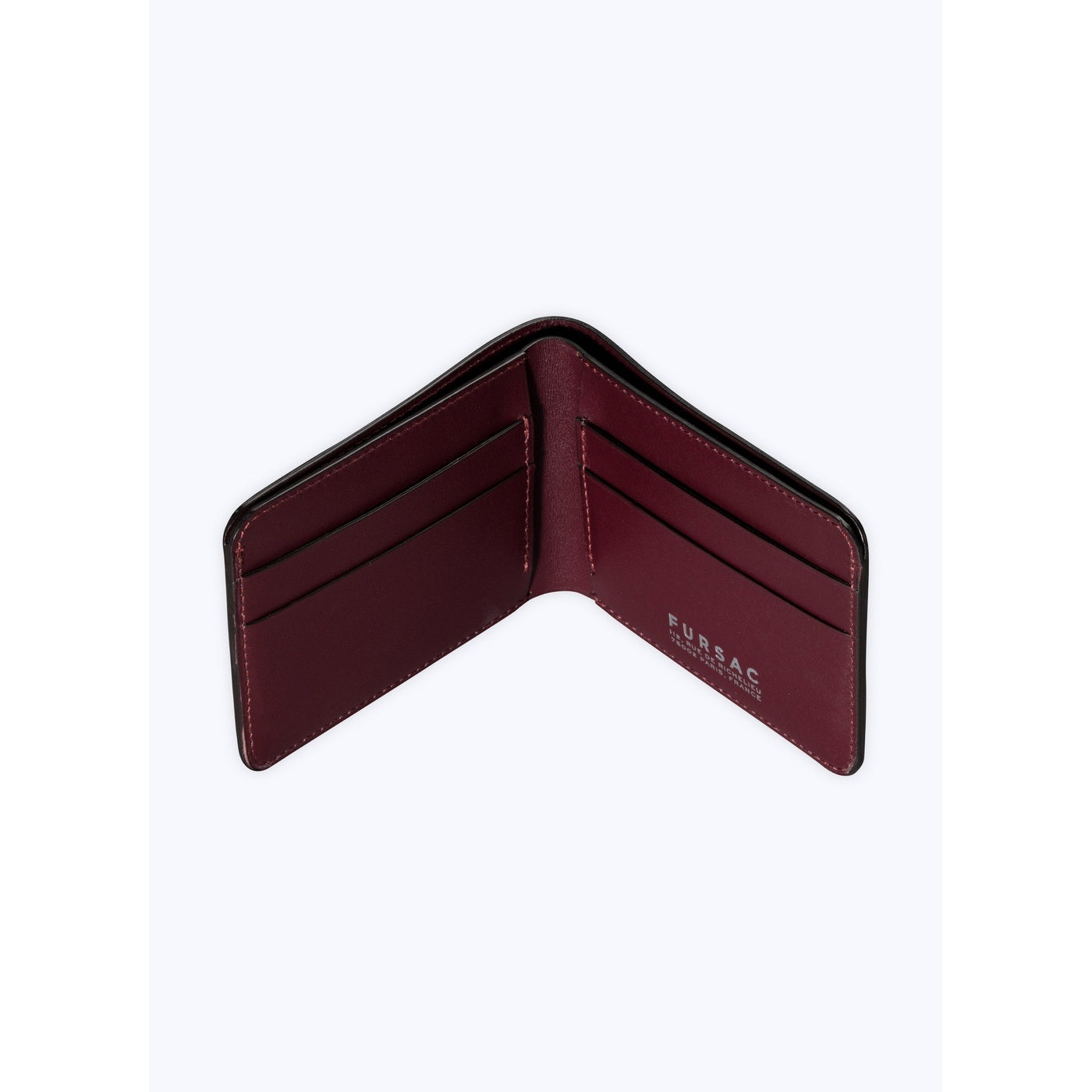 Fursac - Smooth Leather Wallet In Burgundy - Burgundy