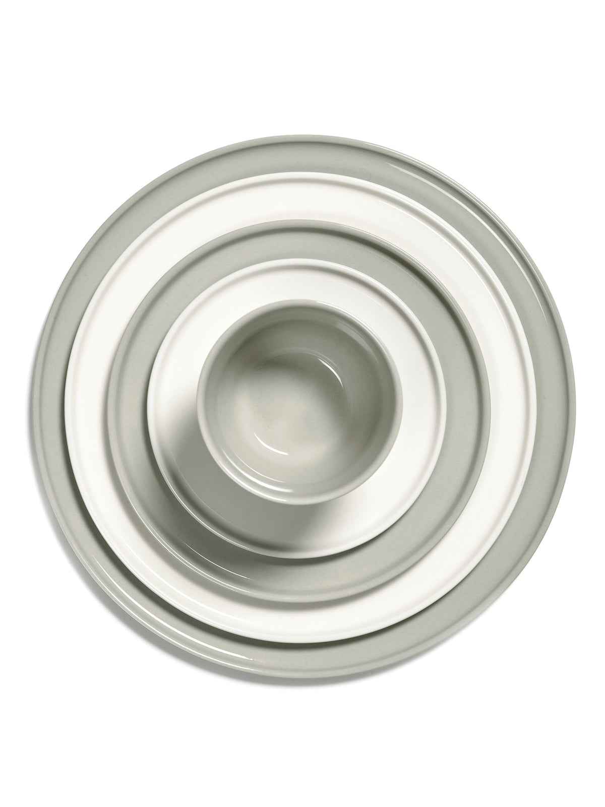 Juego de 4 tazas de capuchino sin asa - Sand Cena - De Vincent Van Duysen