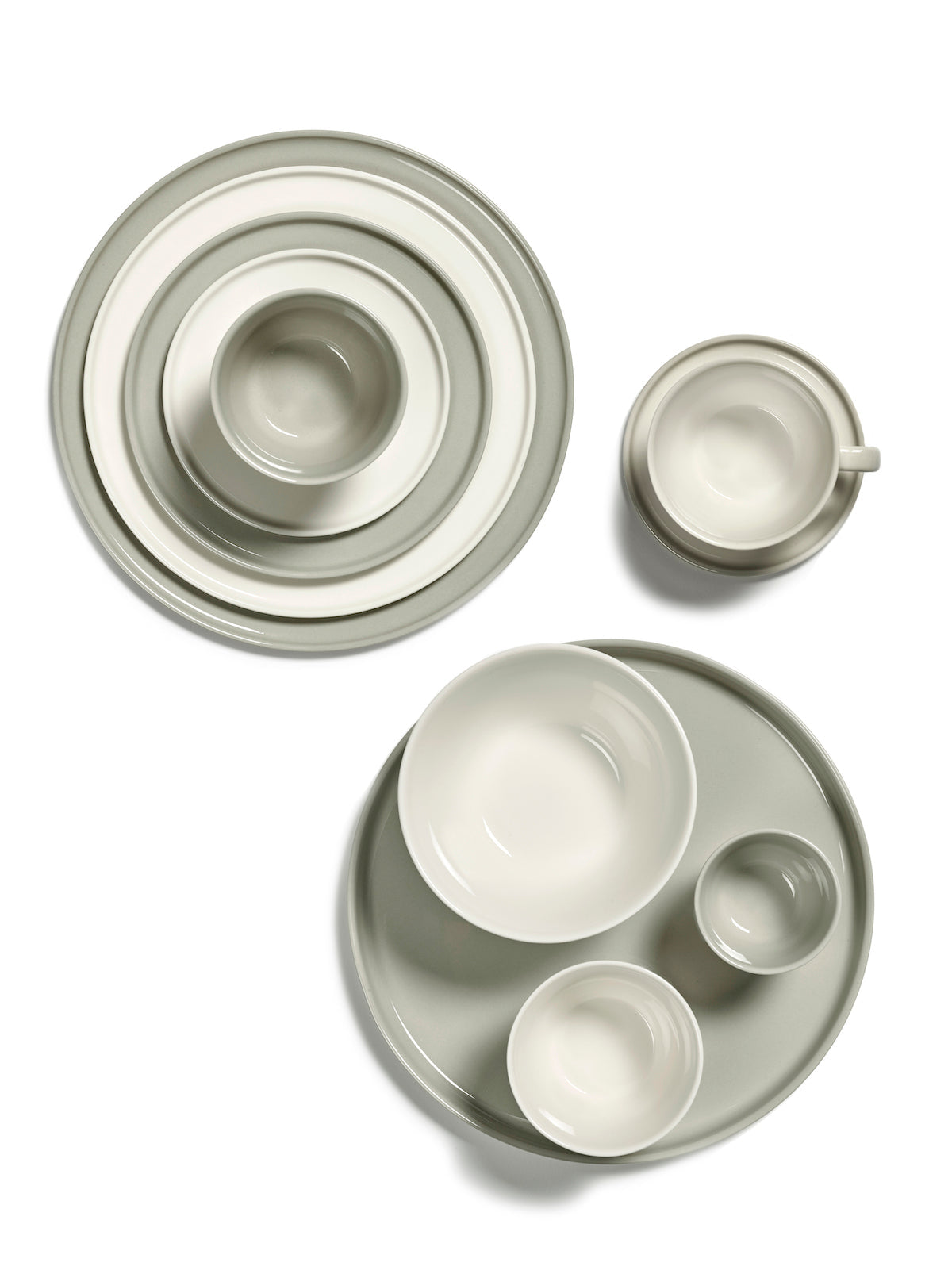 Juego de 4 tazas de capuchino sin asa - Sand Cena - De Vincent Van Duysen