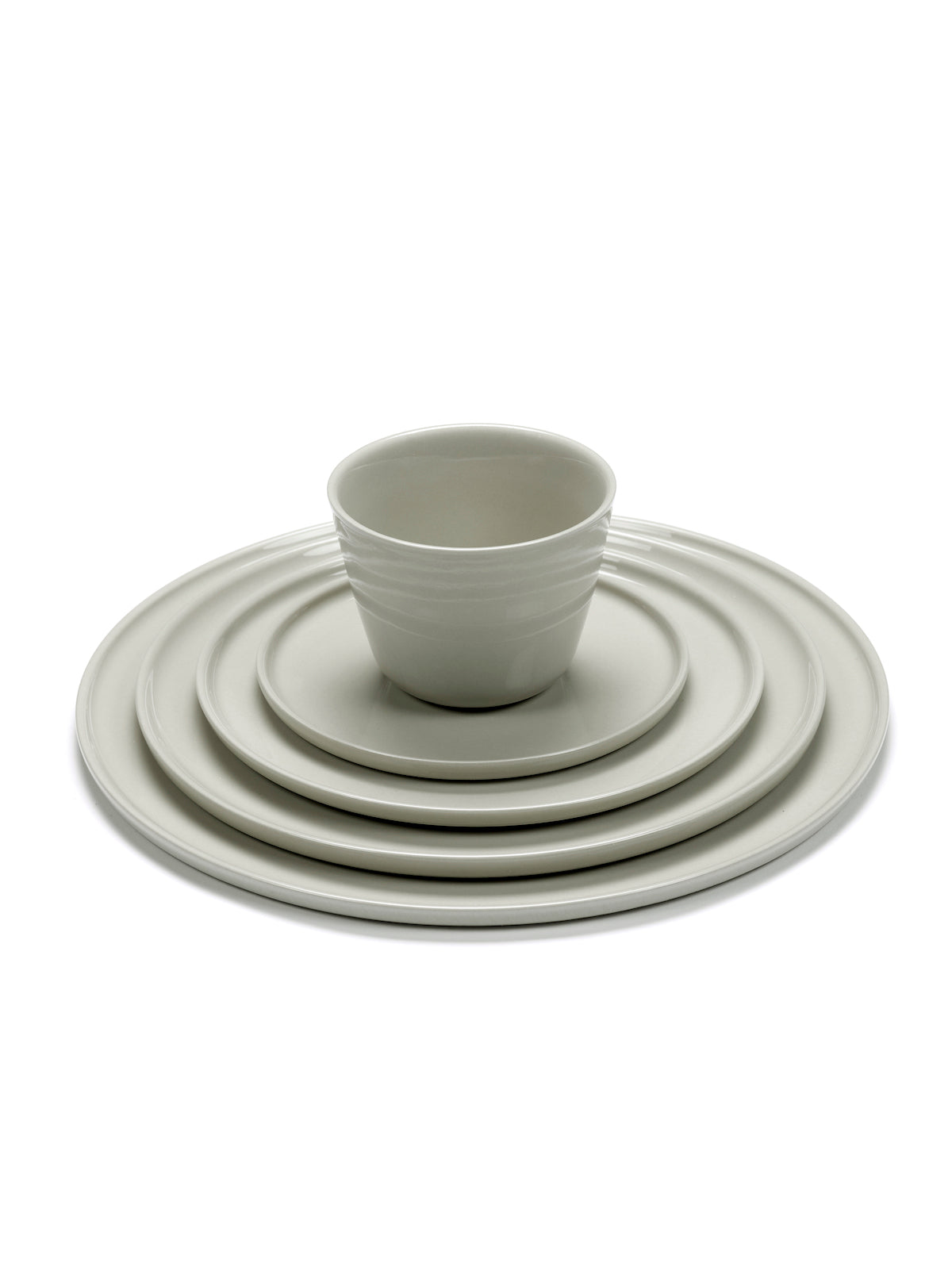 Juego de 4 tazas de capuchino sin asa - Sand Cena - De Vincent Van Duysen