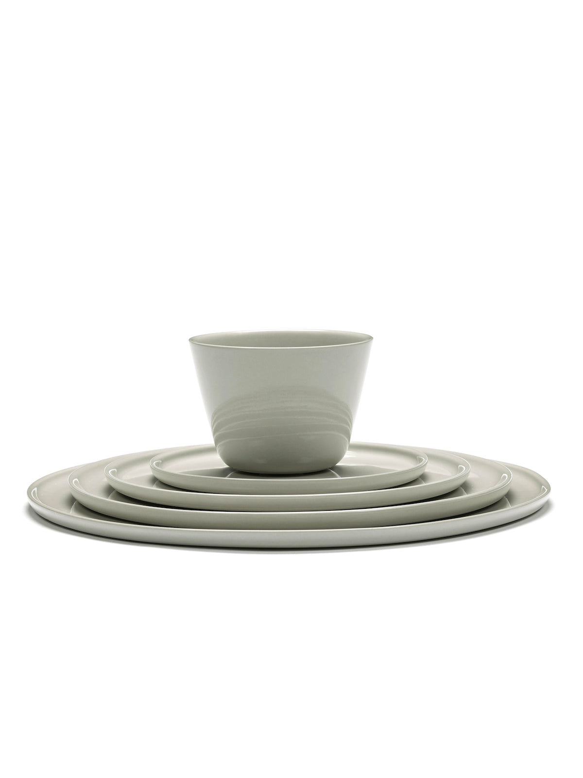 Juego de 4 tazas de capuchino sin asa - Sand Cena - De Vincent Van Duysen