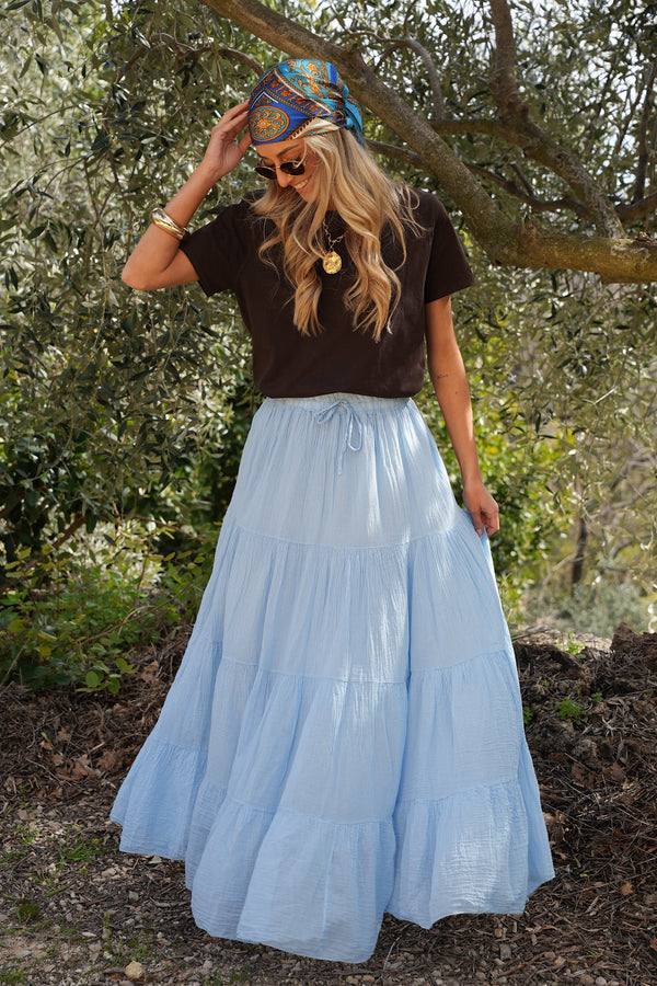 Jupe Longue Chloé - Bleue