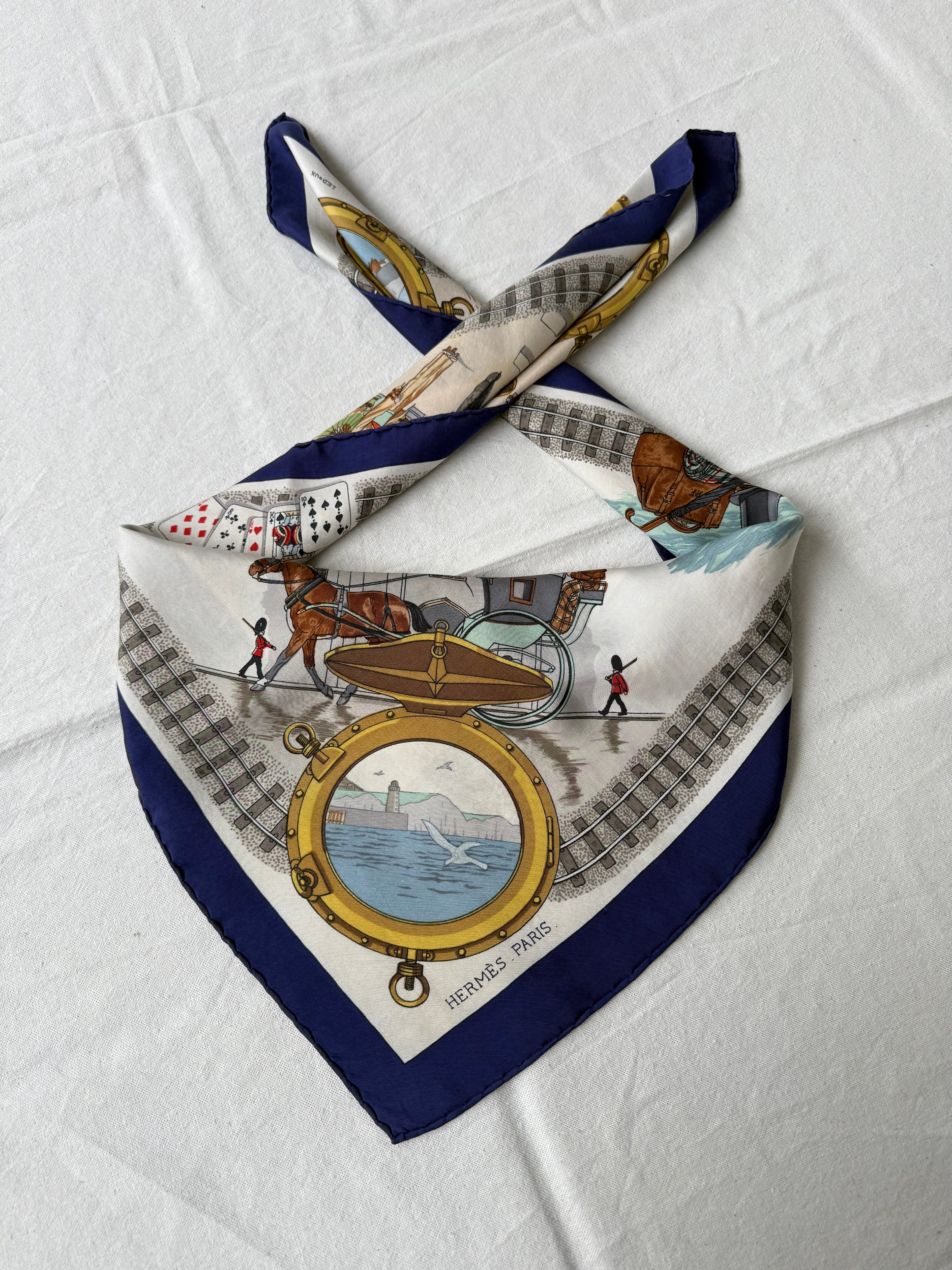 Pañuelo Hermès – Modelo Le Tour Du Monde En 80 Jours