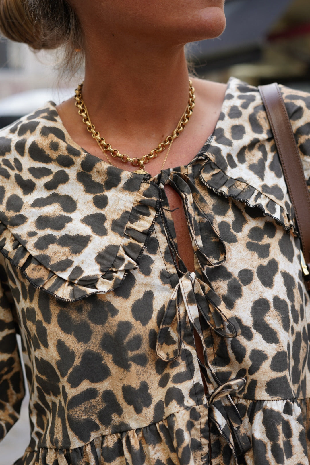 Blusa Salomé Leopardo Camel
