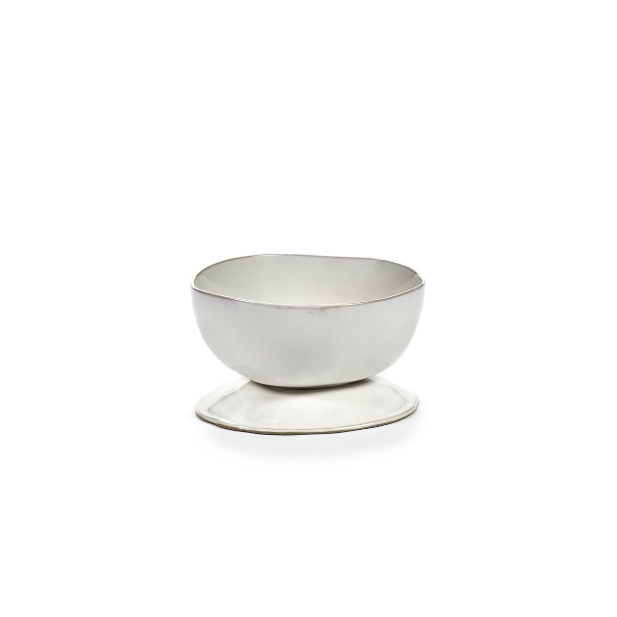 The Mother - High Footed Bowl L - Off White - Marie Michielssen
