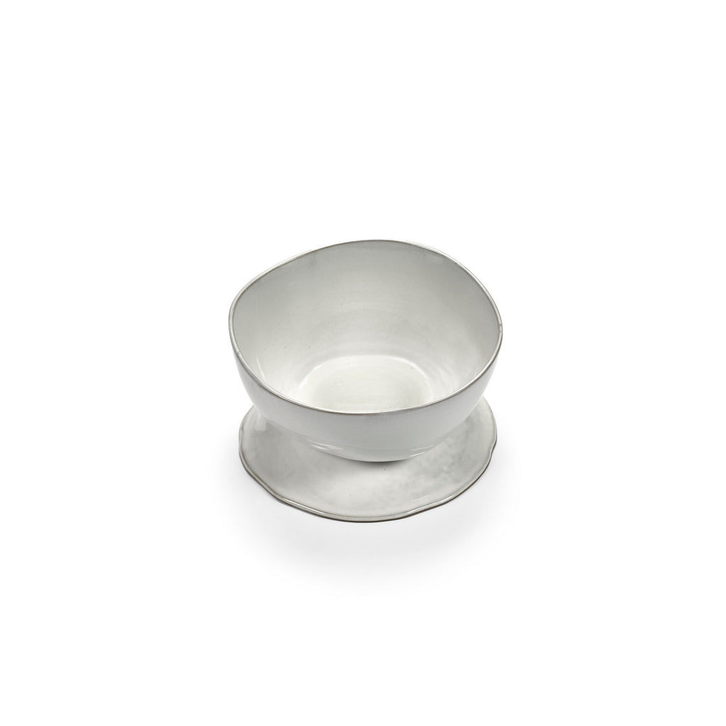 The Mother - High Footed Bowl L - Off White - Marie Michielssen