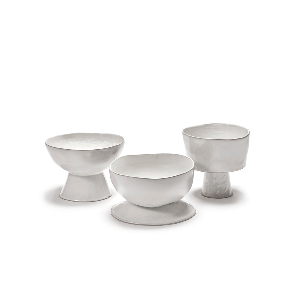The Mother - High Footed Bowl L - Off White - Marie Michielssen