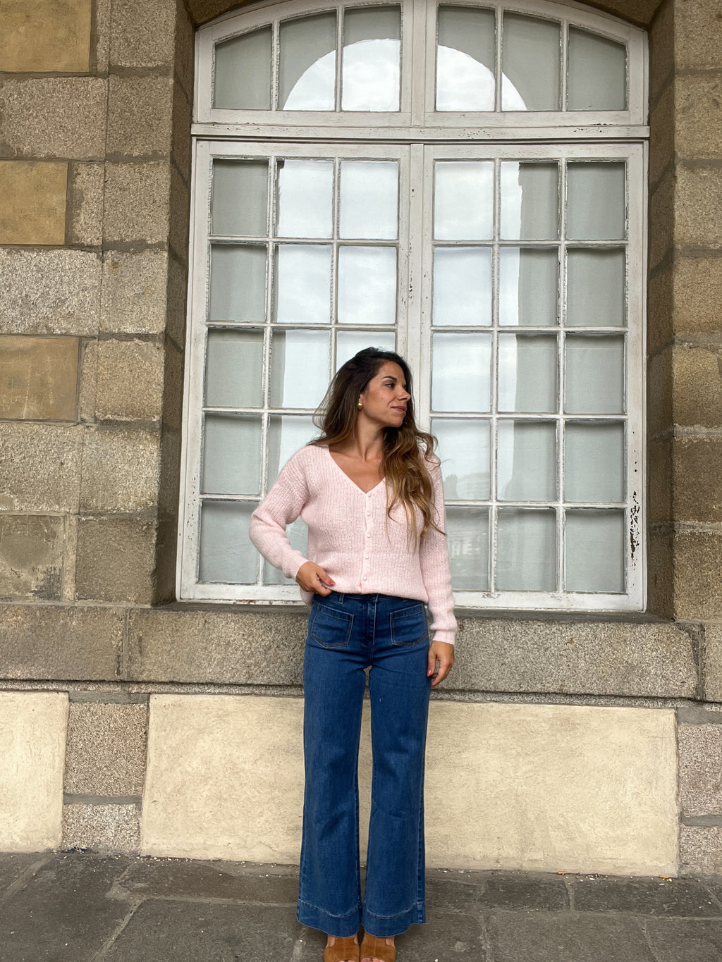 Alice Pink Wool Cardigan