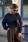 Maurice Navy Mohair Jumper