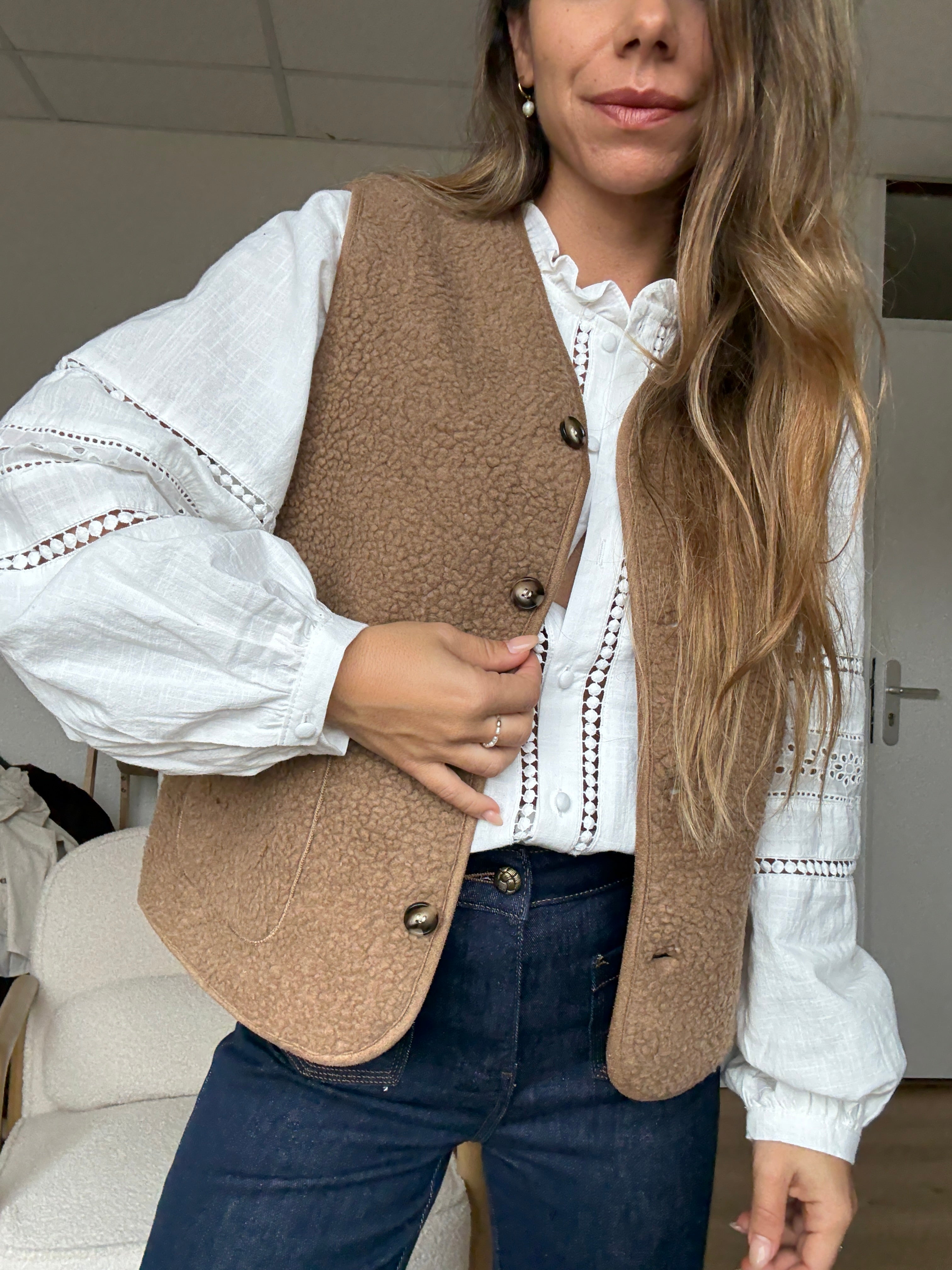 Berger Arianne Camel Vest