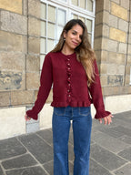 Cardigan Maxine Bordeaux