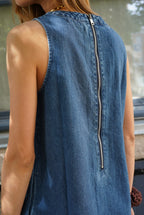 Robe Agathe Denim Foncé