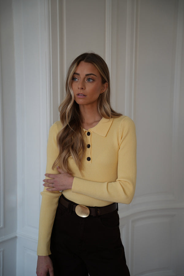 Jersey fino Marissa - Amarillo