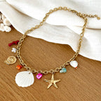 "Mykonos" steel necklace-Necklaces-Instants Plaisirs • Jewelry-Instants Plaisirs | Jewelry