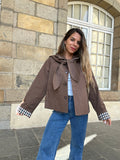Veste À Capuche Amovible Garance Chocolat