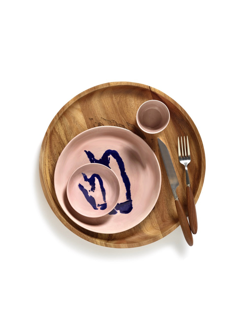 Lot De 4 Plats S - Rose Poivron - Bleu Feast - By Ottolenghi