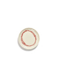 Lot De 2 Assiettes S - Blanche Stripes - Rouge Feast - By Ottolenghi