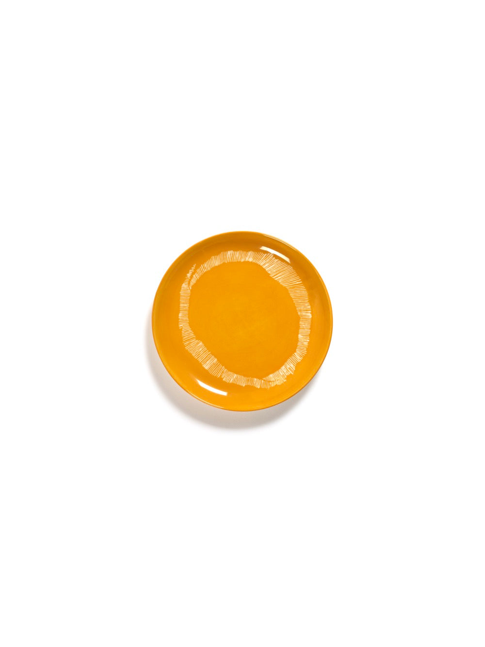 Juego De 2 Platos S - Rayas Amarillas - White Feast - De Ottolenghi