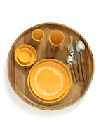 Juego De 2 Platos S - Rayas Amarillas - White Feast - De Ottolenghi