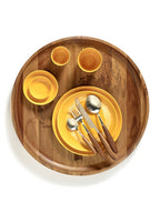 Juego De 2 Platos S - Rayas Amarillas - White Feast - De Ottolenghi