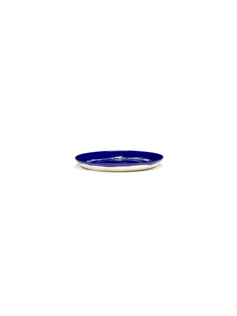 Feast - Set Of 2 Plates - S - Stoneware - Dark Blue White Dots