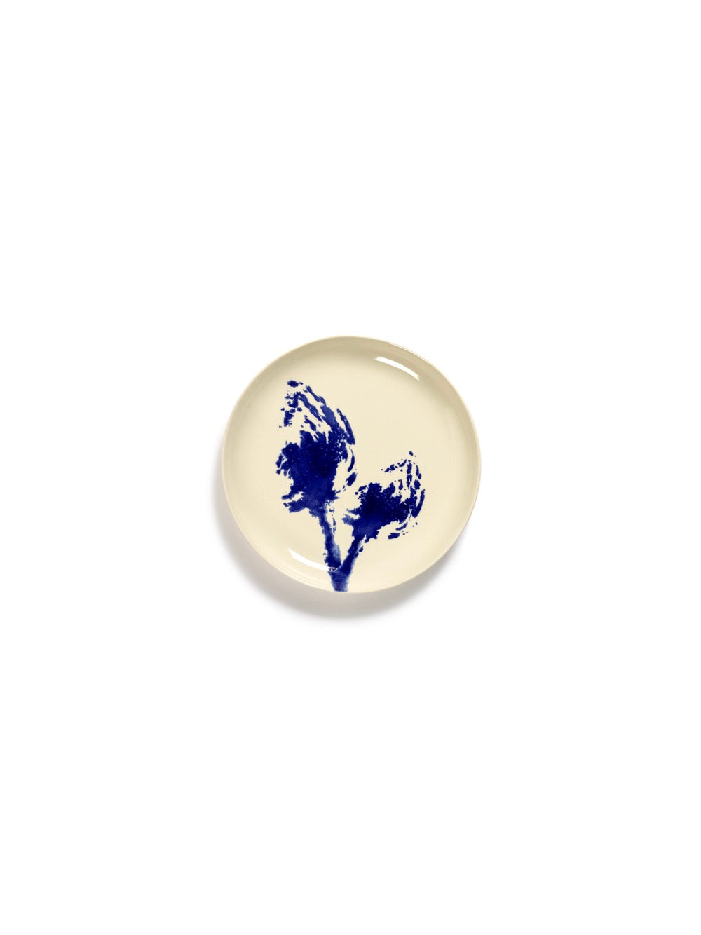 Lot De 2 Assiettes S - Blanche Artichaut - Bleu Feast - By Ottolenghi