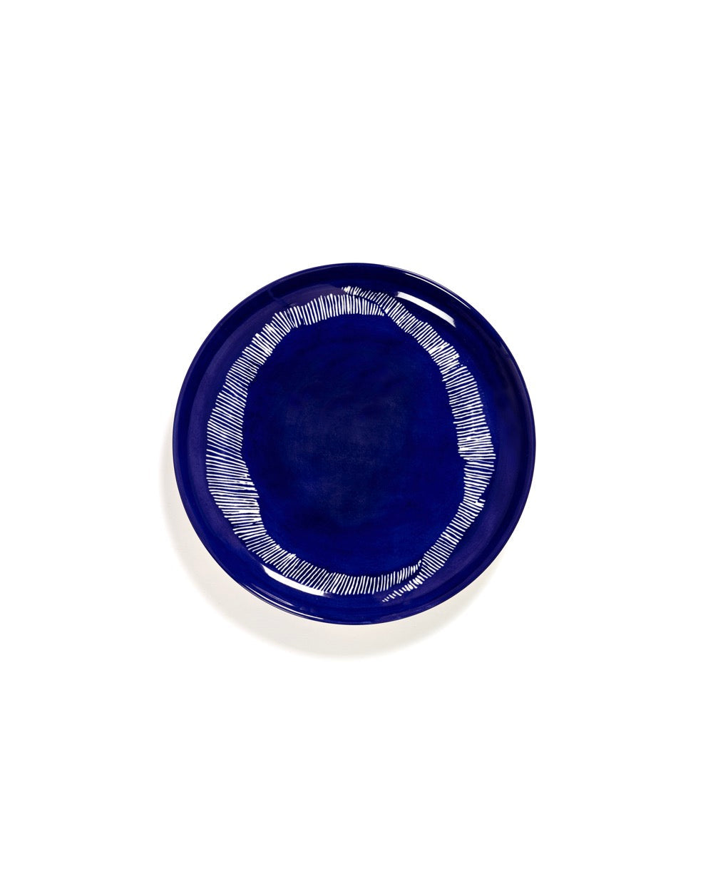 Lot De 2 Assiettes M - Bleu Foncé - Blanc Feast - By Ottolenghi