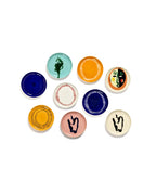 Lot De 2 Assiettes M - Azur Artichaut - Vert Feast - By Ottolenghi