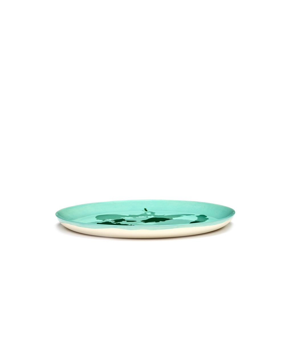 Feast - Set Of 2 Plates - L - Stoneware - Azure Green Pepper