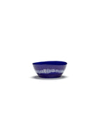 Lot De 4 Bols L - Bleu Foncé Stripes - Blanc Feast - By Ottolenghi