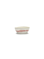 Lot De 4 Bols L - Blanc Stripes - Rouge Feast - By Ottolenghi