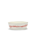 Ensaladera - White Stripes - Red Feast - By Ottolenghi