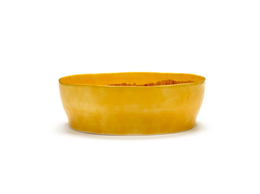 Saladier - Jaune Stripes - Rouge Feast - By Ottolenghi