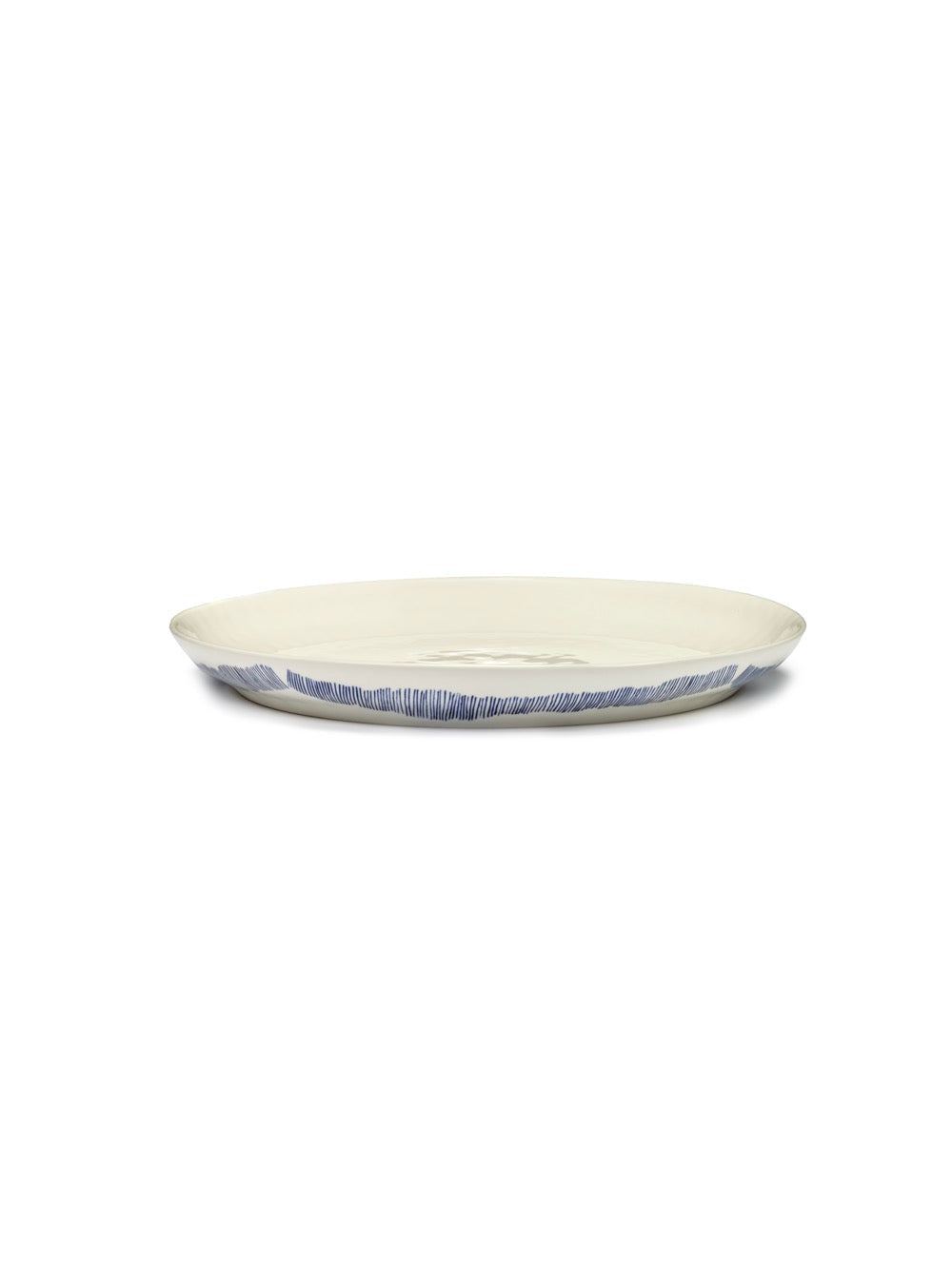 Plat De Service S - Blanc - Bleu Feast - By Ottolenghi